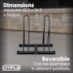 image 7 of Double Heavy Duty Bike Bicycle Floor Parking Stand Holder Storage Rack