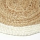 image 3 of Homescapes Natural & Cream Braided Jute Handwoven Round Placemats Set of 4