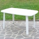 image 2 of Plastic Large Outdoor Dining Garden Table | White | 1