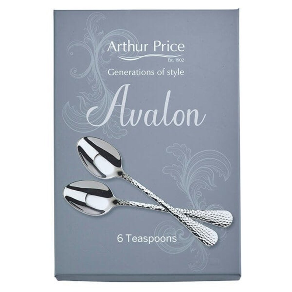 image 1 of Arthur Price Avalon Box of 6 Tea Spoons