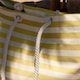 image 7 of Nicola Spring Large Striped Canvas Tote Beach Bag - 55cm x 36cm - Honeycomb | Yellow | Honeycomb