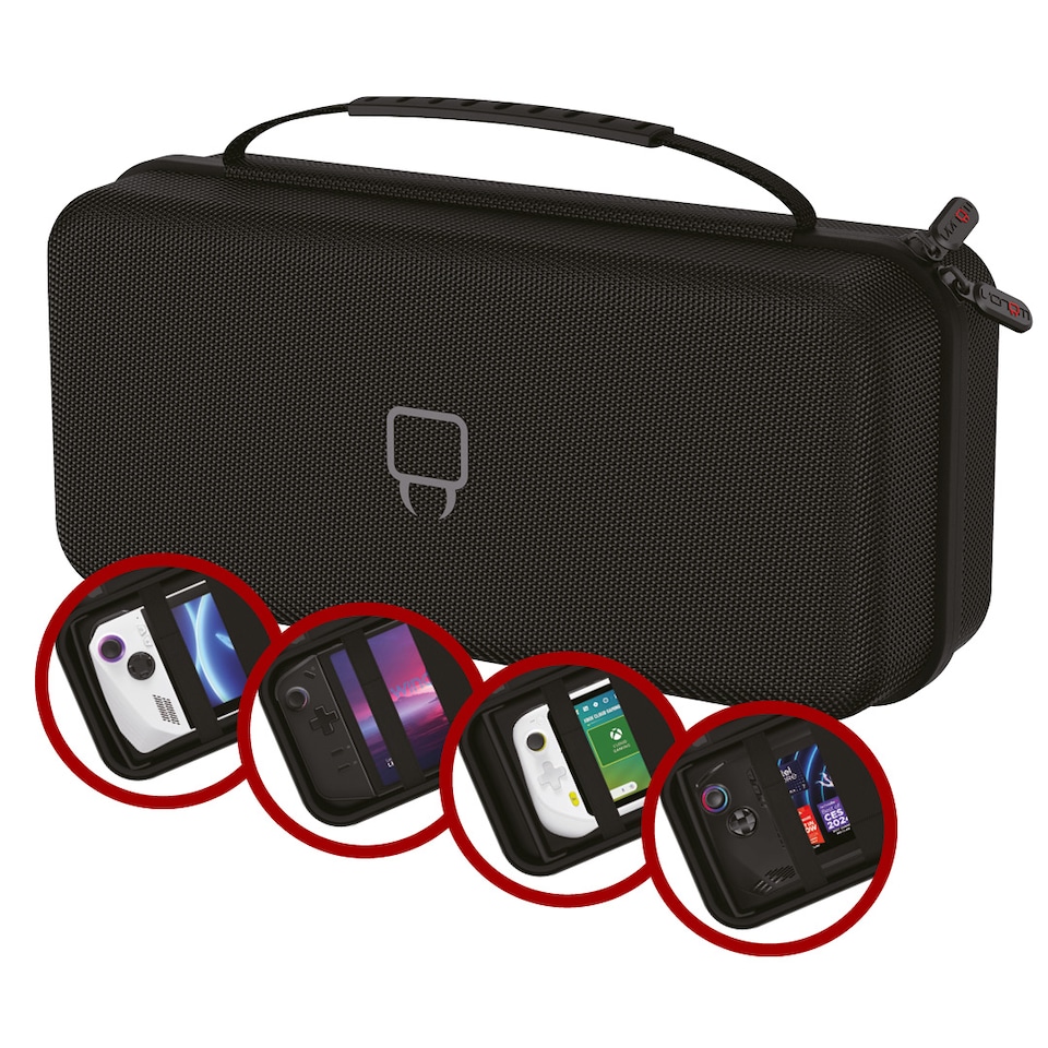image 1 of Venom Handheld PC Storage Case – Compatible with Steam Deck, Asus Rog Ally, Logitech G Cloud, MSI Claw, Lenovo Legion Go | Black