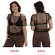 image 5 of Black 80s Mesh top Black | XL