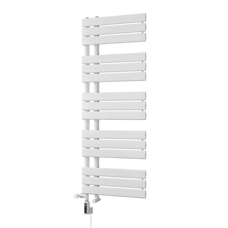 image 1 of Tristan - White Dual Fuel Towel Rail H1292mm x W500mm Thermostatic WIFI