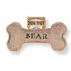 image 1 of History & Heraldry Pre-Personalised Squeaky Bone Dog Toy - Bear