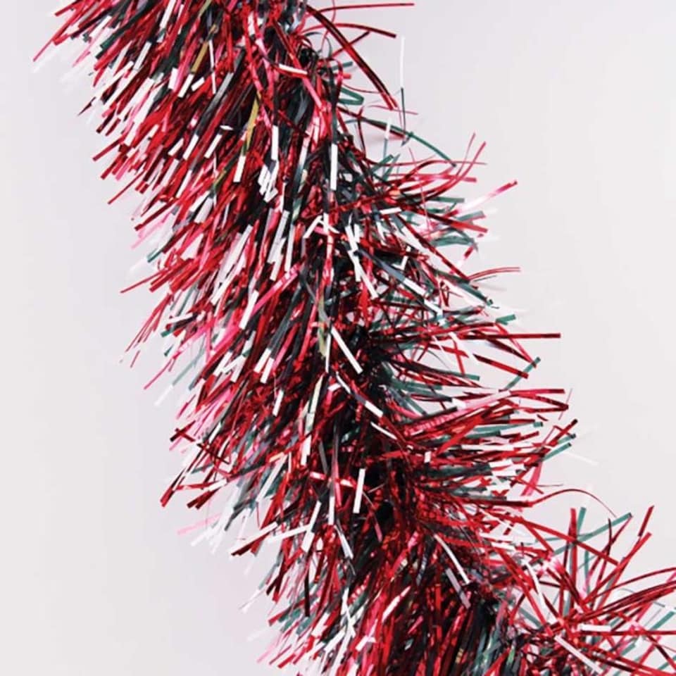 image 1 of 2m Christmas Snow Tipped Tinsel