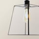 image 5 of ValueLights Susie Glass Matte Black 3 Drop Ceiling Light and Bulbs