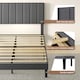 image 8 of Levede Bed Frame Double Upholstered  Foam Headboard Soft Linen Fabric Wooden | Grey | Double | Double