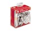 image 1 of Pack of 7 Pieces Christmas Luxury Silver and White Gift Wrap Set