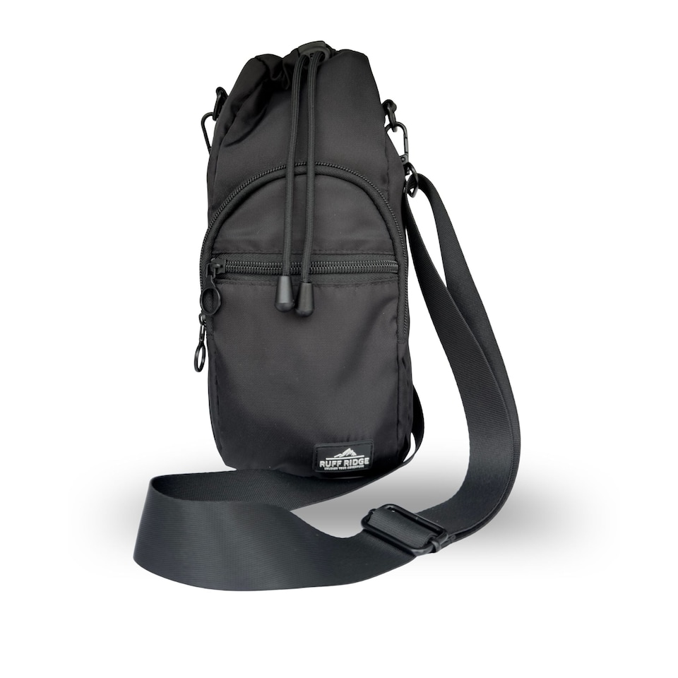 image 1 of Serenityy Summit Sling Bottle Bag - Black.