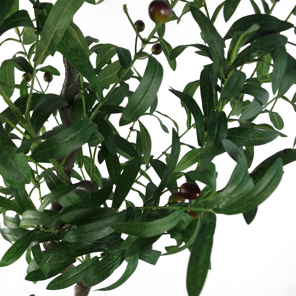 image 1 of Artificial Olive Tree Bush UK Artificial Olive Tree | Green | 4ft