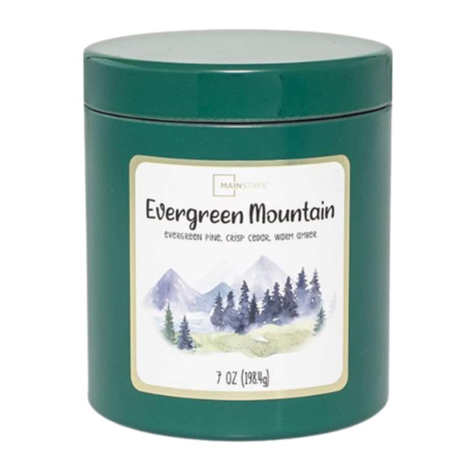 image 1 of Mainstays Evergreen Mountain Scented Candle 7oz (198.4g)
