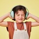 image 4 of Kreafunk Hush Kids Protective Earmuffs - Dusty Green