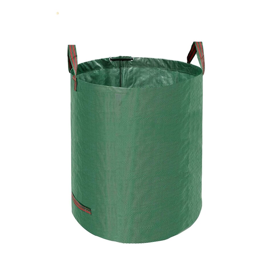 image 1 of KAV Heavy Duty Garden Waste Bags - Large Garden Bag with Handles - Waterproof Rubbish Refuse Sacks - Pack of 3 (Green - 100L)