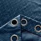 image 3 of Temple Velvet Ring Top Blackout Curtains - 168cm x 183cm - Navy