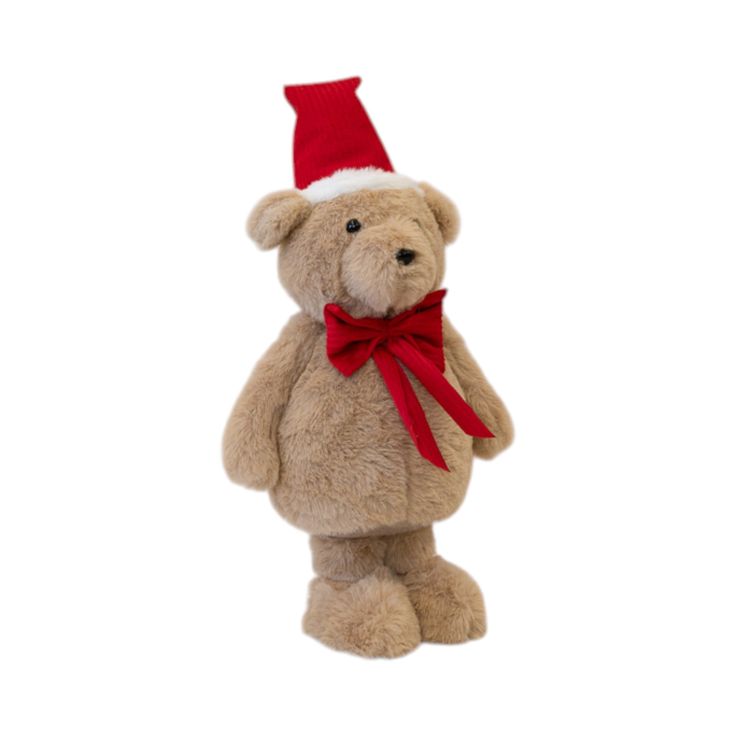 Four Candle Decorative Standing Bear Ornament 35cm in Brown