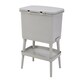 image 3 of Living and Home 21L 2-Tier Dry Wet Separation Trash Bin | Grey