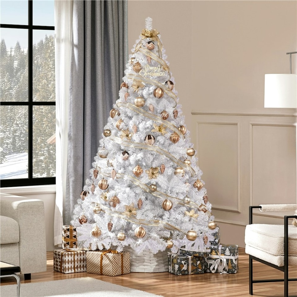 image 1 of Yaheetech 183cm Artificial Christmas Tree with Foldable Stand