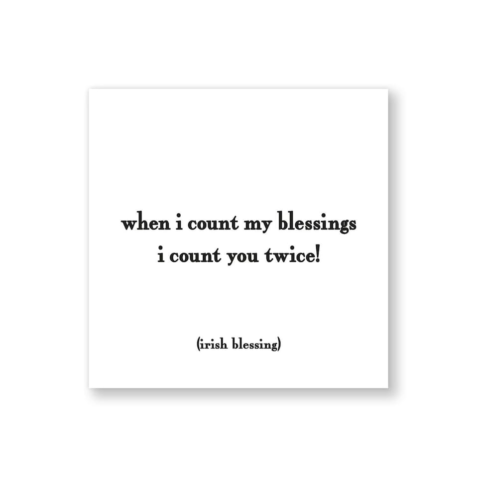 Quotable Thoughtful Quote Fridge Magnet Count My Blessings 9cm