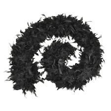 Bristol Novelty Unisex Adults Budget Feather Boa - Black - One Size