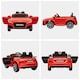 image 8 of HOMCOM 12V Battery Licensed Audi TT RS Ride-On Car w/ Headlight, Red