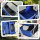 image 8 of PawHut Pet Stroller Pushchair Carrier for Cat Puppy with 3 Wheels Blue