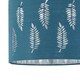 image 4 of First Choice Lighting Set of 2 Fern Teal Cut Out 25cm Pendant Lightshades Green | Silver