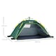 image 5 of Outsunny 2 Man Pop-up Beach Tent Sun Shade Shelter Hut w/ Windows Door Blue