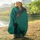 image 1 of Mountain Warehouse Summit Sleeping Bag Adult Mummy Camping Hiking Winter Warm Left Handed Zip - Long Length (215cm) Blue | Teal