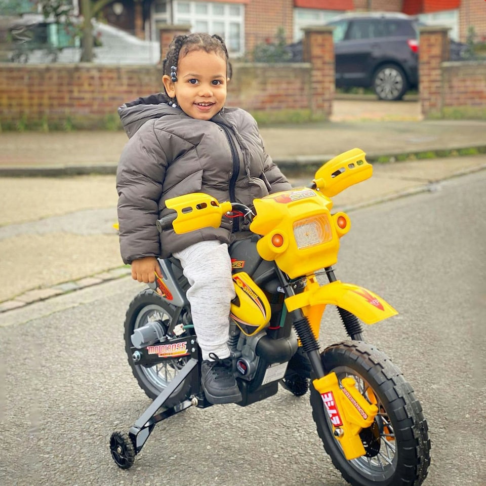 image 1 of HOMCOM 6V Kids Electric Motorbike Motorcycle Ride On for 3-6 Years Yellow