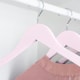 image 5 of Harbour Housewares Wooden Childrens Clothes Hanger - Light Pink - Pack of 30 - Wooden Hanger Coat Hanger Suit Hanger Jacket Hanger Shirt Hanger Trouser Hanger