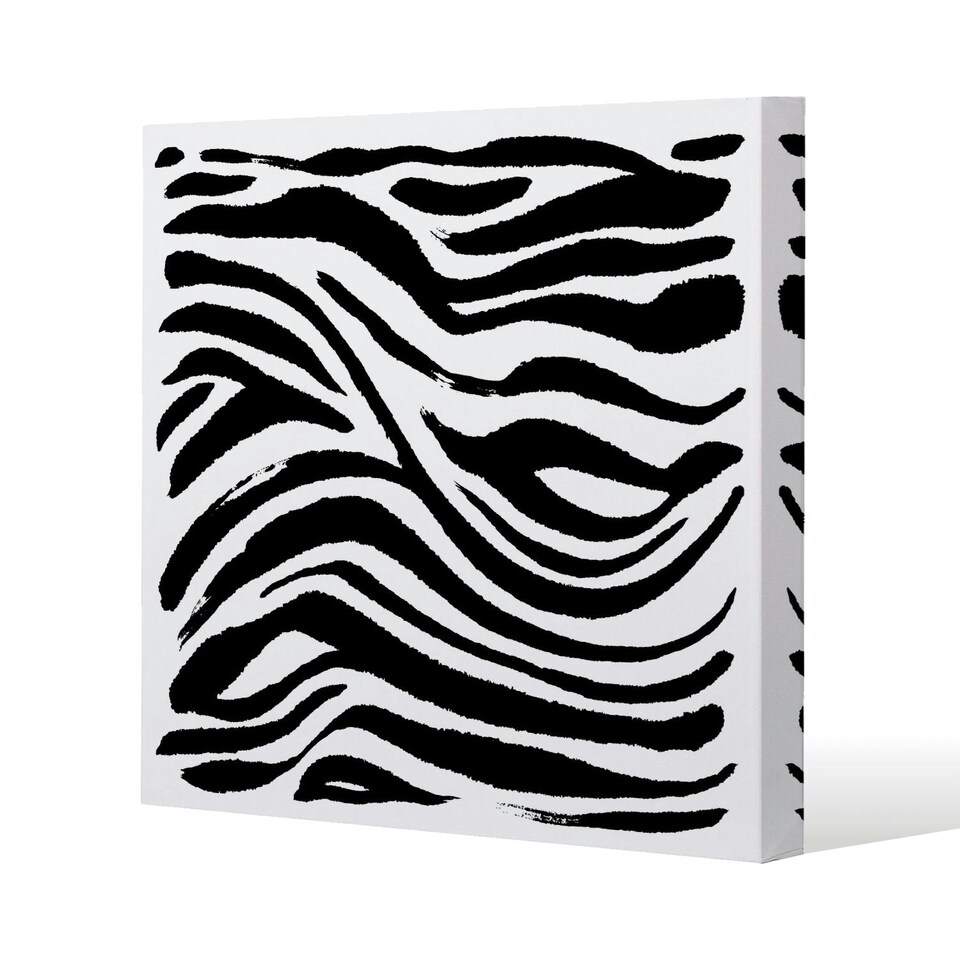 image 1 of Zebra Stripes Print (Canvas Print) 61 x 61 x 4cm