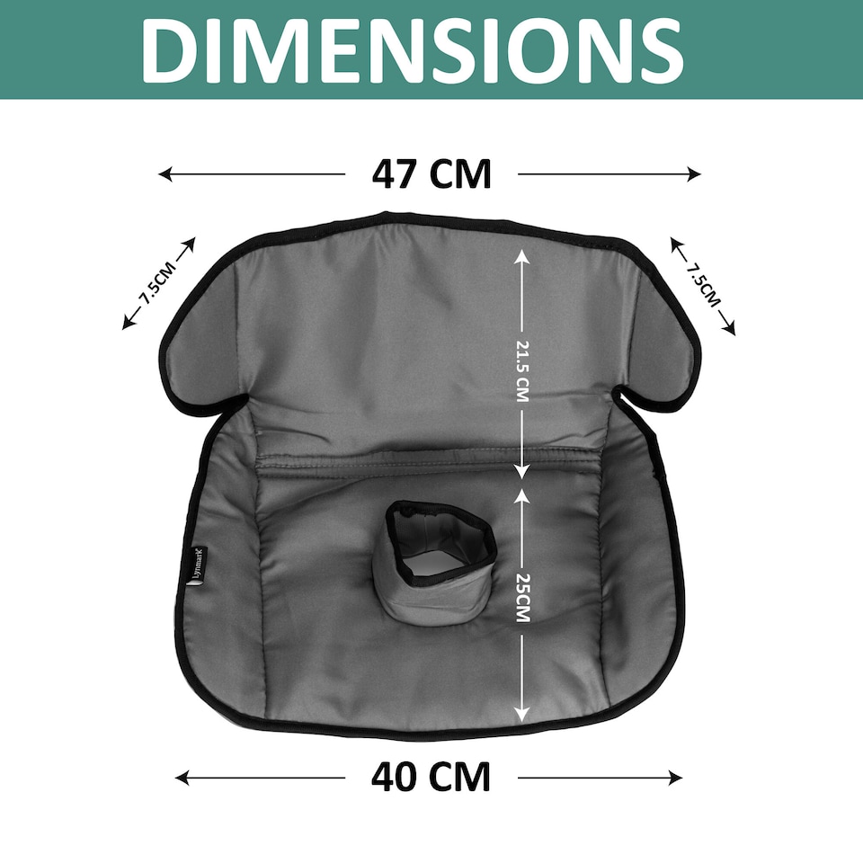 image 1 of Lynmark® Potty Training Car Seat Protector Cover with Middle Buckle Hole | Grey | 1