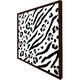 image 1 of Zebra & leopard print (Picture Frame) Brown | S