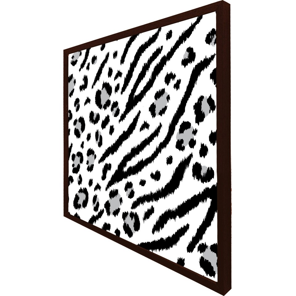image 1 of Zebra & leopard print (Picture Frame) Brown | S