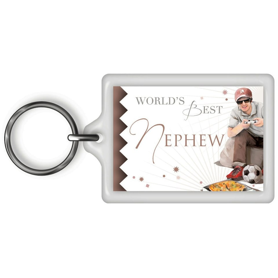 image 1 of World's Best Nephew Celebrity Style Keyring