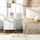 image 4 of HOMCOM 2 Drawer Dresser, Chest of Drawers Storage Cabinet, White