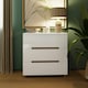 image 2 of FWStyle Veloce 3 Drawer Chest Of Drawers - White Gloss, Quick Click Assembly