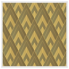 Black & gold striped triangles (Picutre Frame) White | L