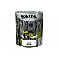 Direct to Metal Paint White Matt 750ml - RSLDTMWM750