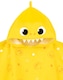 image 6 of Baby Shark Towel Poncho Kids | Girls Boys Yellow Animated Shark | Childrens Song Bath Swimwear Beach Towel With 3D Face Fins Teeth
