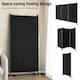 image 6 of COSTWAY 3 Rolling Privacy Screens Freestanding Panel Room Divider on Wheels Black