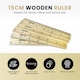 image 2 of Pack of 24 15cm Wooden Rulers by Janrax