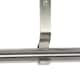 image 4 of Marlow Steel Curtain Rod Quiet Rail Pole Set Extendable Adjustable Satin Nickel