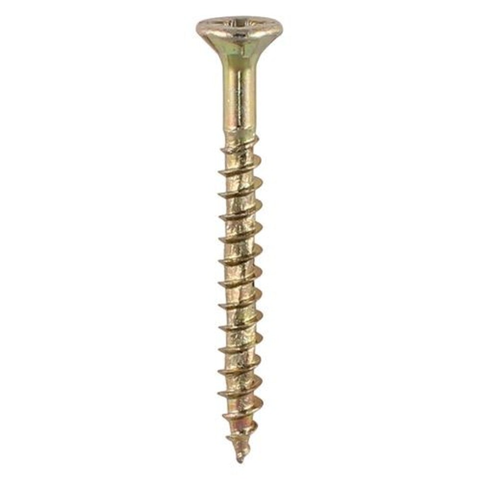 image 1 of Timco - Velocity Premium Multi-Use Screws - PZ - Double Countersunk - Yellow  (Size 4.5 x 30 - 200 Pieces)