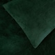 image 3 of OHS Ultra Soft Teddy Fleece Duvet Cover and Pillowcase Bedding Set, Double - Forest Green