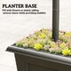 image 6 of Outsunny 160cm Garden Solar Lamp Post Light, LED Solar Light Post, Black | Black | Black | 33L x 33W x 160H cm