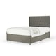 image 1 of Memory Maestro Memory Foam Slate Linen Divan Set And Lona Headboard Super King
