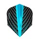 image 2 of Harrows 100 Micron Quantum Dart Flights Set (Pack of 3) - Charcoal Grey/Royal Blue - One Size