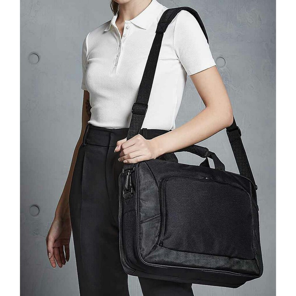 image 1 of Quadra Executive Shoulder Bag - Black - One Size Black